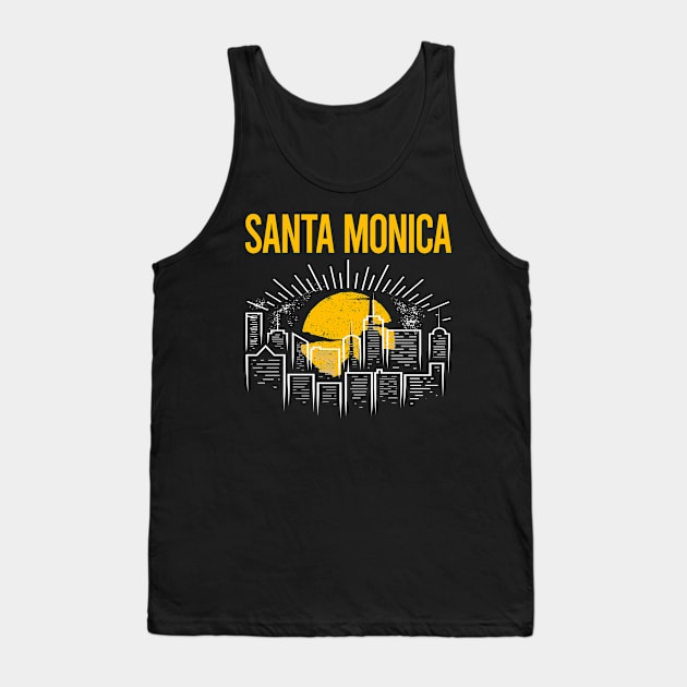 Yellow Moon Santa Monica Tank Top by flaskoverhand